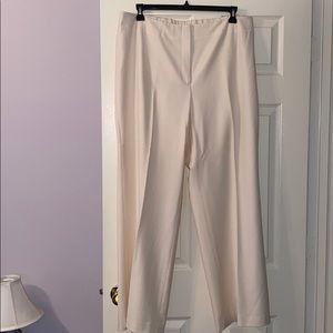 Wide-leg dress pants - wool blend, fully lined.